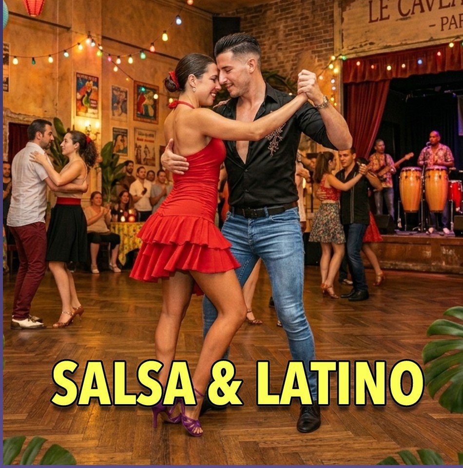 Couple dansant la Salsa et les danses latines